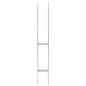vidaXL Anclajes de valla 6 uds acero galvanizado plateado 7x6x60 cm vidaXL Anclajes de valla 6 uds acero galvanizado plateado 7x6x60 cm