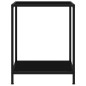 vidaXL Mesa de consola negro vidrio templado 60x35x75 cm vidaXL Mesa de consola negro vidrio templado 60x35x75 cm