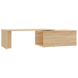 vidaXL Mesa de centro madera contrachapada color roble 150x50x35 cm
