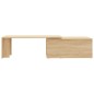 vidaXL Mesa de centro madera contrachapada color roble 150x50x35 cm