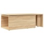 vidaXL Mesa de centro madera contrachapada color roble 150x50x35 cm