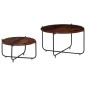 vidaXL Set de mesas de centro 2 piezas madera maciza sheesham 60x35 cm vidaXL Set de mesas de centro 2 piezas madera maciza sheesham 60x35 cm