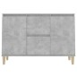 vidaXL Aparador de madera contrachapada gris hormigón 103,5x35x70 cm
