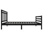 vidaXL Estructura de cama madera maciza negra 100x200 cm vidaXL Estructura de cama madera maciza negra 100x200 cm