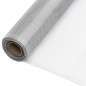 vidaXL Malla mosquitera de aluminio plateada 112x2000 cm