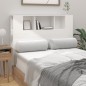 vidaXL Mueble cabecero blanco brillante 120x18,5x102,5 cm vidaXL Mueble cabecero blanco brillante 120x18,5x102,5 cm