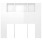vidaXL Mueble cabecero blanco brillante 120x18,5x102,5 cm vidaXL Mueble cabecero blanco brillante 120x18,5x102,5 cm
