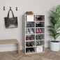 vidaXL Zapatero de madera contrachapada gris hormigón 54x34x100,5 cm vidaXL Zapatero de madera contrachapada gris hormigón 54x34x100,5 cm