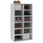 vidaXL Zapatero de madera contrachapada gris hormigón 54x34x100,5 cm vidaXL Zapatero de madera contrachapada gris hormigón 54x34x100,5 cm