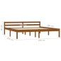 vidaXL Estructura de cama madera maciza pino marrón miel 180x200 cm vidaXL Estructura de cama madera maciza pino marrón miel 180x200 cm