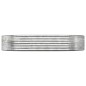 vidaXL Jardinera arriate acero recubrimiento polvo plata 214x140x36 cm vidaXL Jardinera arriate acero recubrimiento polvo plata 214x140x36 cm