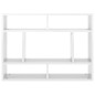 vidaXL Estantería de pared contrachapada blanco brillante 75x16x55 cm