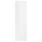 vidaXL Estantería de pared contrachapada blanco brillante 75x16x55 cm
