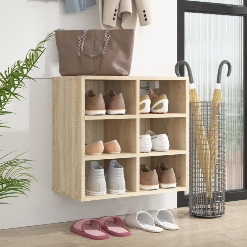 vidaXL Mueble zapatero color roble Sonoma 52,5x30x50 cm vidaXL Mueble zapatero color roble Sonoma 52,5x30x50 cm