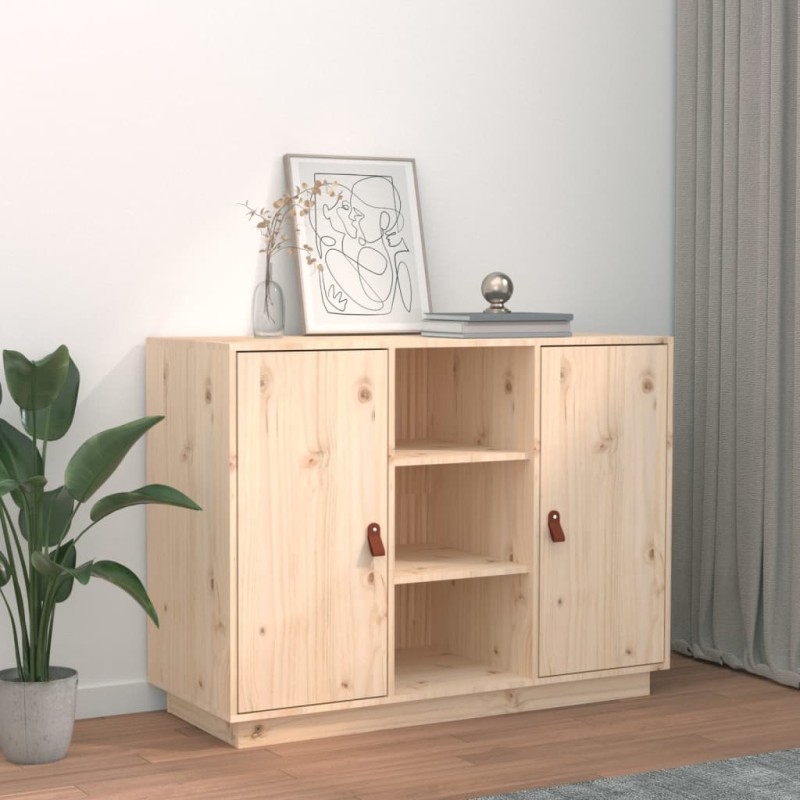 vidaXL Aparador madera maciza de pino 100x40x75 cm vidaXL Aparador madera maciza de pino 100x40x75 cm