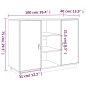 vidaXL Aparador madera maciza de pino 100x40x75 cm vidaXL Aparador madera maciza de pino 100x40x75 cm