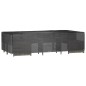 vidaXL Funda para muebles jardín 12 ojales rectangular 315x160x75 cm