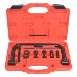 vidaXL Compresor de muelles de válvula 10 piezas Set de herramientas