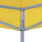 vidaXL Techo de carpa para celebraciones amarillo 4x3 m 270 g/m²