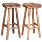 vidaXL Taburetes de cocina 2 unidades madera maciza de acacia vidaXL Taburetes de cocina 2 unidades madera maciza de acacia