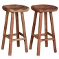 vidaXL Taburetes de cocina 2 unidades madera maciza de acacia vidaXL Taburetes de cocina 2 unidades madera maciza de acacia