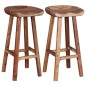 vidaXL Taburetes de cocina 2 unidades madera maciza de acacia vidaXL Taburetes de cocina 2 unidades madera maciza de acacia