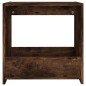 vidaXL Mesa auxiliar madera contrachapada roble ahumado 50x26x50 cm vidaXL Mesa auxiliar madera contrachapada roble ahumado 50x26x50 cm