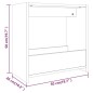 vidaXL Mesa auxiliar madera contrachapada roble ahumado 50x26x50 cm vidaXL Mesa auxiliar madera contrachapada roble ahumado 50x26x50 cm