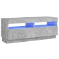 vidaXL Mueble de TV con luces LED gris hormigón 100x35x40 cm vidaXL Mueble de TV con luces LED gris hormigón 100x35x40 cm