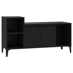 vidaXL Mueble para TV madera contrachapada negro 100x35x55 cm