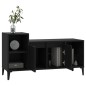 vidaXL Mueble para TV madera contrachapada negro 100x35x55 cm vidaXL Mueble para TV madera contrachapada negro 100x35x55 cm
