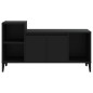 vidaXL Mueble para TV madera contrachapada negro 100x35x55 cm vidaXL Mueble para TV madera contrachapada negro 100x35x55 cm