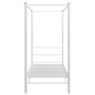 vidaXL Estructura de cama con dosel metal blanco 90x200 cm vidaXL Estructura de cama con dosel metal blanco 90x200 cm