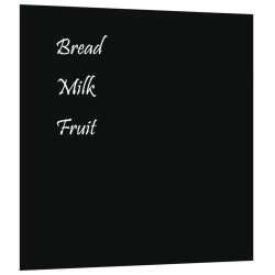 vidaXL Pizarra magnética de pared vidrio templado negro 60x60 cm