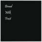 vidaXL Pizarra magnética de pared vidrio templado negro 60x60 cm vidaXL Pizarra magnética de pared vidrio templado negro 60x60 cm