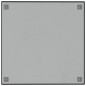 vidaXL Pizarra magnética de pared vidrio templado negro 60x60 cm vidaXL Pizarra magnética de pared vidrio templado negro 60x60 cm