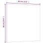 vidaXL Pizarra magnética de pared vidrio templado negro 60x60 cm vidaXL Pizarra magnética de pared vidrio templado negro 60x60 cm