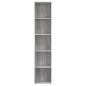 vidaXL Estantería de madera contrachapada gris Sonoma 40x30x189 cm vidaXL Estantería de madera contrachapada gris Sonoma 40x30x189 cm