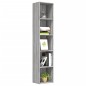 vidaXL Estantería de madera contrachapada gris Sonoma 40x30x189 cm vidaXL Estantería de madera contrachapada gris Sonoma 40x30x189 cm