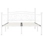 vidaXL Estructura de cama con somier metal blanco 120x200 cm vidaXL Estructura de cama con somier metal blanco 120x200 cm