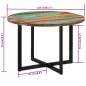 vidaXL Mesa de comedor madera maciza reciclada 110x75 cm