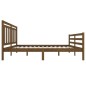 vidaXL Estructura de cama madera maciza marrón miel 140x200 cm vidaXL Estructura de cama madera maciza marrón miel 140x200 cm