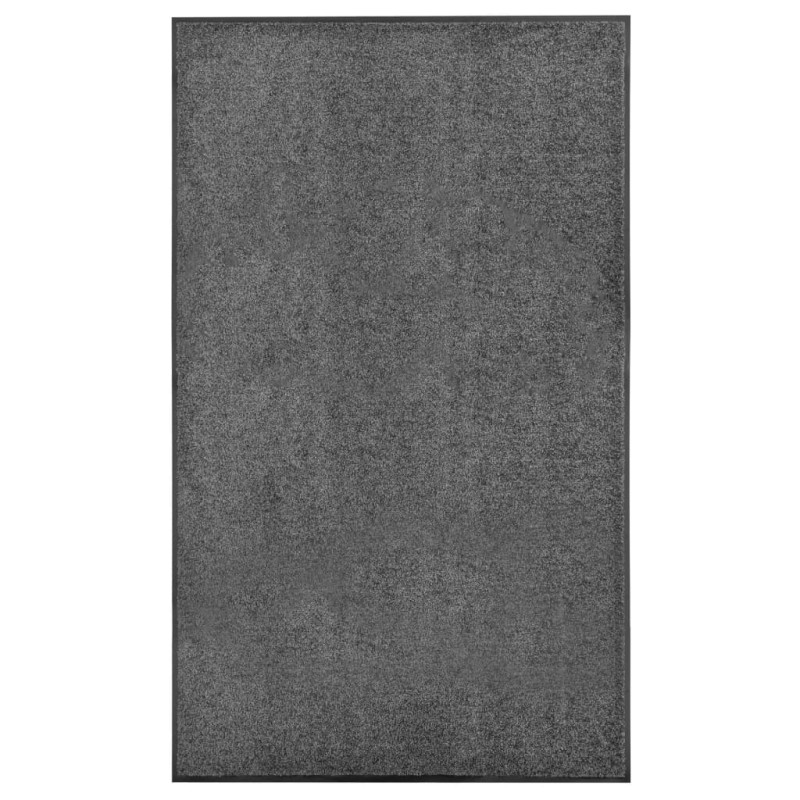 vidaXL Felpudo lavable gris antracita 90x150 cm vidaXL Felpudo lavable gris antracita 90x150 cm