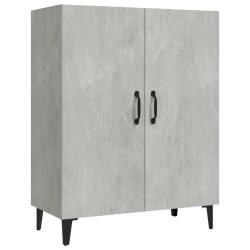vidaXL Aparador de madera contrachapada gris hormigón 70x34x90 cm