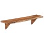 vidaXL Estantes de pared 2 uds madera maciza de acacia 90x20x18 cm vidaXL Estantes de pared 2 uds madera maciza de acacia 90x20x18 cm