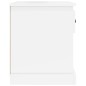 vidaXL Mesita de noche madera contrachapada blanco brillo 39x39x47,5cm vidaXL Mesita de noche madera contrachapada blanco brillo 39x39x47,5cm