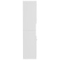vidaXL Armario de baño madera contrachapada blanco brillo 30x30x130 cm