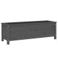 vidaXL Arriate elevado de jardín madera maciza pino gris 119,5x40x39cm vidaXL Arriate elevado de jardín madera maciza pino gris 119,5x40x39cm
