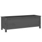 vidaXL Arriate elevado de jardín madera maciza pino gris 119,5x40x39cm vidaXL Arriate elevado de jardín madera maciza pino gris 119,5x40x39cm