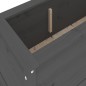 vidaXL Arriate elevado de jardín madera maciza pino gris 119,5x40x39cm vidaXL Arriate elevado de jardín madera maciza pino gris 119,5x40x39cm